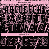 Custom Stitched Black Light Pink 3D Pattern Design Splash Grunge Art Sports Pullover Sweatshirt Hoodie