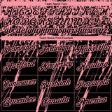 Custom Stitched Black Medium Pink 3D Pattern Design Splash Grunge Art Sports Pullover Sweatshirt Hoodie