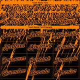 Custom Stitched Black Bay Orange 3D Pattern Design Splash Grunge Art Sports Pullover Sweatshirt Hoodie