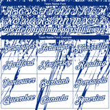 Custom Stitched White Royal 3D Pattern Design Splash Grunge Art Sports Pullover Sweatshirt Hoodie