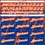 Custom Stitched Royal White-Orange 3D Pattern Design Splash Grunge Art Sports Pullover Sweatshirt Hoodie