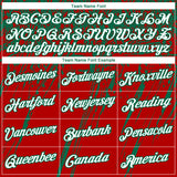 Custom Stitched Red White-Kelly Green 3D Pattern Design Splash Grunge Art Sports Pullover Sweatshirt Hoodie