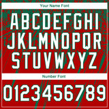 Custom Stitched Red White-Kelly Green 3D Pattern Design Splash Grunge Art Sports Pullover Sweatshirt Hoodie