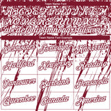 Custom Stitched White Crimson 3D Pattern Design Splash Grunge Art Sports Pullover Sweatshirt Hoodie