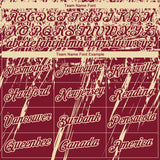 Custom Stitched Crimson Cream 3D Pattern Design Splash Grunge Art Sports Pullover Sweatshirt Hoodie