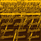 Custom Stitched Brown Gold 3D Pattern Design Splash Grunge Art Sports Pullover Sweatshirt Hoodie