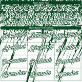 Custom Stitched White Green 3D Pattern Design Splash Grunge Art Sports Pullover Sweatshirt Hoodie