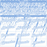 Custom Stitched White Light Blue 3D Pattern Design Splash Grunge Art Sports Pullover Sweatshirt Hoodie