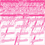 Custom Stitched White Pink 3D Pattern Design Splash Grunge Art Sports Pullover Sweatshirt Hoodie