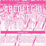 Custom Stitched White Pink 3D Pattern Design Splash Grunge Art Sports Pullover Sweatshirt Hoodie