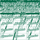 Custom Stitched White Kelly Green 3D Pattern Design Splash Grunge Art Sports Pullover Sweatshirt Hoodie