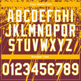 Custom Stitched Burgundy White-Gold 3D Pattern Design Splash Grunge Art Sports Pullover Sweatshirt Hoodie