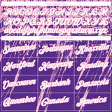Custom Stitched Purple White-Light Pink 3D Pattern Design Splash Grunge Art Sports Pullover Sweatshirt Hoodie