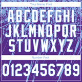 Custom Stitched Purple White-Light Blue 3D Pattern Design Splash Grunge Art Sports Pullover Sweatshirt Hoodie