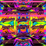 Custom Stitched Black Pink 3D Pattern Design Abstract Iridescent Psychedelic Swirl Fluid Art Sports Pullover Sweatshirt Hoodie