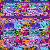 Custom Stitched Purple White 3D Hawaii Palm Trees Sports Pullover Sweatshirt Hoodie