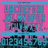 Custom Stitched Pink Sky Blue-Black 3D Miami Palm Trees City Edition Sports Pullover Sweatshirt Hoodie