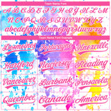 Custom Stitched White Pink 3D Pattern Design Watercolor Grunge Art Sports Pullover Sweatshirt Hoodie