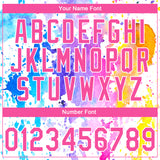 Custom Stitched White Pink 3D Pattern Design Watercolor Grunge Art Sports Pullover Sweatshirt Hoodie