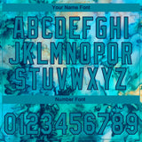 Custom Stitched Tie Dye Teal-Navy 3D Sports Pullover Sweatshirt Hoodie