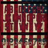 Custom Stitched Crimson Vintage USA Flag Cream-Black 3D American Flag Sports Pullover Sweatshirt Hoodie