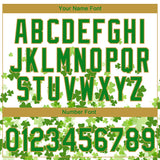 Custom Stitched White Grass Green-Old Gold 3D Pattern Design St. Patrick's Day Shamrock Sports Pullover Sweatshirt Hoodie