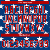 Custom Stitched Royal Red-White 3D American Flag Sports Pullover Sweatshirt Hoodie