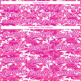 Custom Stitched Camo Deep Pink-White 3D Sports Pullover Sweatshirt Salute To Service Hoodie