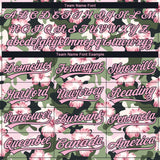 Custom Stitched Camo Light Pink-Black 3D Hibiscus Flower Sports Pullover Sweatshirt Salute To Service Hoodie