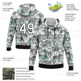 Custom Stitched Camo White-Black 3D Tropical Jungle Animal Sports Pullover Sweatshirt Salute To Service Hoodie