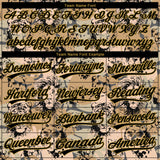 Custom Stitched Camo Black-Old Gold 3D Animal Lion And Tiger Sports Pullover Sweatshirt Salute To Service Hoodie