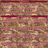 Custom Stitched Camo Crimson-Cream 3D Military Badge Sports Pullover Sweatshirt Salute To Service Hoodie