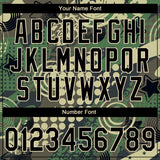 Custom Stitched Camo Black-Cream 3D Dots And Geometric Figures Sports Pullover Sweatshirt Salute To Service Hoodie