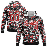 Custom Stitched Camo Red-White 3D Sports Pullover Sweatshirt Salute To Service Hoodie