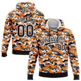 Custom Stitched Camo Black-White 3D Sports Pullover Sweatshirt Salute To Service Hoodie
