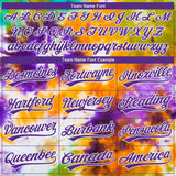 Custom Stitched Tie Dye Purple-White 3D Sports Pullover Sweatshirt Hoodie