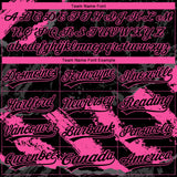 Custom Stitched Black Pink-Steel Gray 3D Pattern Design Splash Sports Pullover Sweatshirt Hoodie