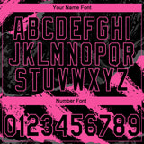 Custom Stitched Black Pink-Steel Gray 3D Pattern Design Splash Sports Pullover Sweatshirt Hoodie