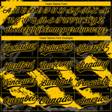 Custom Stitched Black Yellow-Steel Gray 3D Pattern Design Splash Sports Pullover Sweatshirt Hoodie