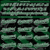 Custom Stitched Black Green Steel Gray-White 3D Pattern Design Splash Sports Pullover Sweatshirt Hoodie