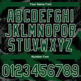 Custom Stitched Black Green Steel Gray-White 3D Pattern Design Splash Sports Pullover Sweatshirt Hoodie