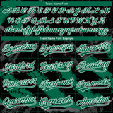 Custom Stitched Black Kelly Green Steel Gray-White 3D Pattern Design Splash Sports Pullover Sweatshirt Hoodie