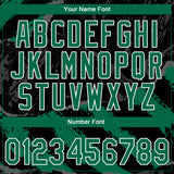 Custom Stitched Black Kelly Green Steel Gray-White 3D Pattern Design Splash Sports Pullover Sweatshirt Hoodie