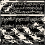 Custom Stitched Black Cream-Steel Gray 3D Pattern Design Splash Sports Pullover Sweatshirt Hoodie