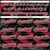 Custom Stitched Black Crimson Steel Gray-Cream 3D Pattern Design Splash Sports Pullover Sweatshirt Hoodie