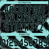 Custom Stitched Black Ice Blue-Steel Gray 3D Pattern Design Splash Sports Pullover Sweatshirt Hoodie