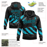 Custom Stitched Black Lakes Blue-Steel Gray 3D Pattern Design Splash Sports Pullover Sweatshirt Hoodie