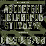 Custom Stitched Black Olive Steel Gray-White 3D Pattern Design Splash Sports Pullover Sweatshirt Hoodie