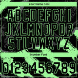 Custom Stitched Black Pea Green-Steel Gray 3D Pattern Design Splash Sports Pullover Sweatshirt Hoodie