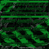 Custom Stitched Black Grass Green-Steel Gray 3D Pattern Design Splash Sports Pullover Sweatshirt Hoodie